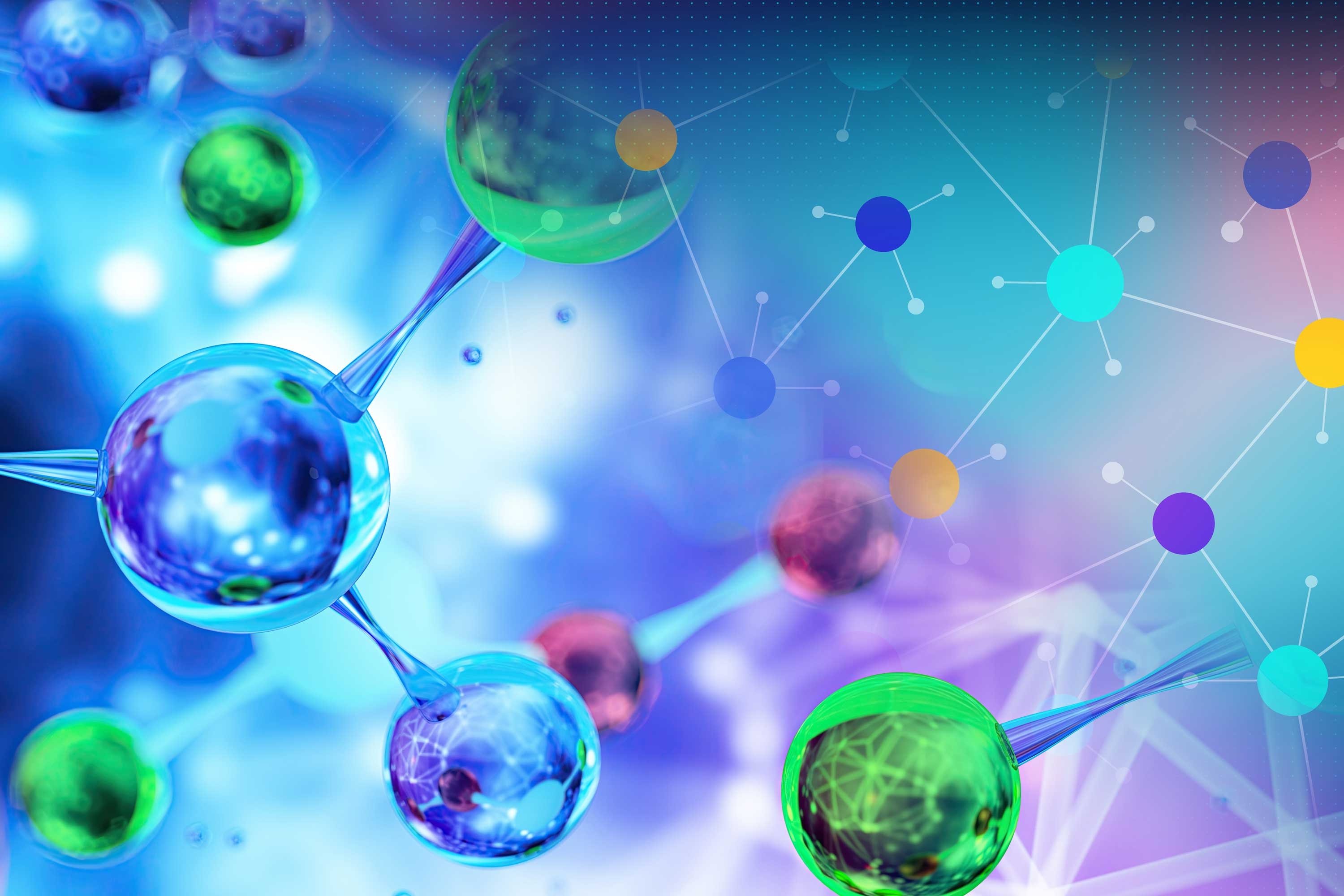 Nanoparticles coated with AI-generated peptides can act as sensors that signal if cancer-linked proteases are present in the…