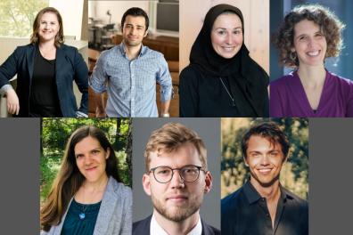 The MIT faculty named 2025 Sloan Research Fellows include (clockwise from top left) Ariel Furst, Mohsen Ghaffari, Marzyeh…