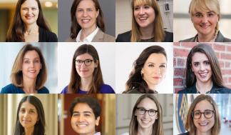 The 2023-24 MIT Faculty Founder Initiative finalists are (top row, left to right) Anne Carpenter, Kareen Coulombe, Betar…