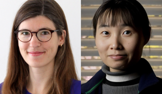 Laura Lewis (left) and Jing Kong are recipients of the 2024 Award for Excellence in Postdoctoral Mentoring.