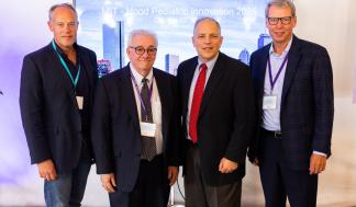 Left to right: John Parker Jr., Hood Foundation trustee; Joe Frassica, Hood Pediatric Innovation Hub executive director and…