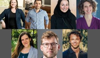 The MIT faculty named 2025 Sloan Research Fellows include (clockwise from top left) Ariel Furst, Mohsen Ghaffari, Marzyeh…
