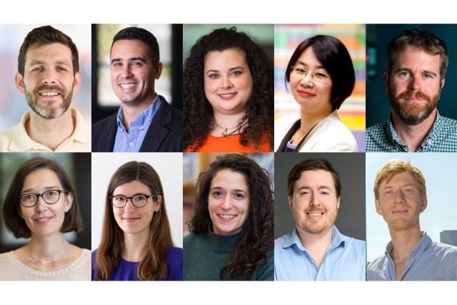 Top row, left to right: Jacob Andreas, Zachary Cordero, Christina Delimitrou, Sili Deng, and David Des Marais. Bottom row,…